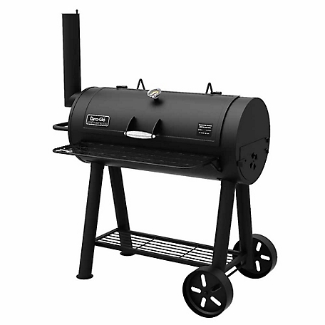Dyna-Glo Charcoal Heavy-Duty Barrel Grill, 675 sq. in. Cooking Area