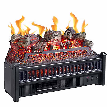 Pleasant Hearth Electric Log Insert, Electric Fireplace Logs Without Heater