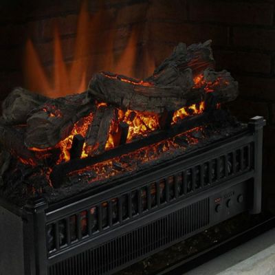 Image showing  Electric Log Insert with Heater, 4,600 BTU, 400 sq. ft.