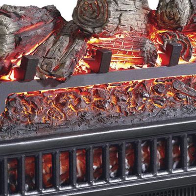 Image showing 5 th Pleasant Hearth Electric Log Insert with Heater, 4,600 BTU, 400 sq. ft.