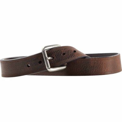 Ariat Men's Polyurethane Triple Stitch Work Belt, 1-1/2 in., Brown