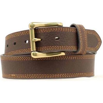 HD Xtreme Men's Leather Triple Stitch Work Belt, 1-1/2 in., Brown