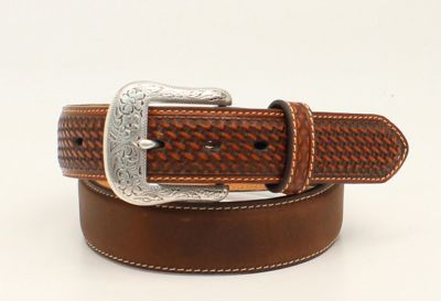 Image showing 0 th Ariat Men's Leather Western Billet Belt