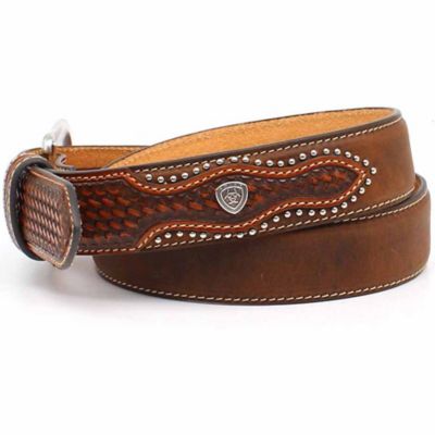 Image showing 1 th Ariat Men's Leather Western Billet Belt