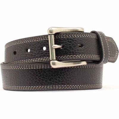 HD Xtreme Men's Brown Triple Stitch Work Belt, 1-1/2 in. Width ...