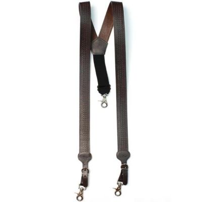 Image showing 0 th Nocona Men's Leather Galluses Belt