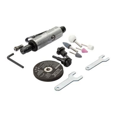 Image showing  1/4 in. Mini Air Die Grinder Set with Wheel and Arbor