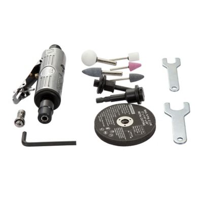 Image showing  1/4 in. Mini Air Die Grinder Set with Wheel and Arbor