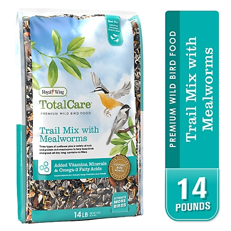Royal Wing Total Care Trail Mix with Mealworms Wild Bird Food, 14 lb.