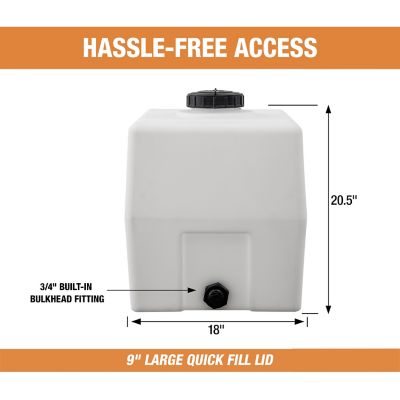 Image showing  30 gal. Square Water Tank, Natural
