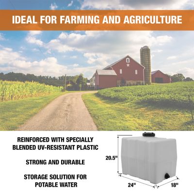 Image showing  30 gal. Square Water Tank, Natural