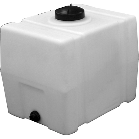 50 Gallon Plastic Portable Utility Tank in White