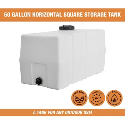 Image showing  50 gal. Square Water Tank, Natural