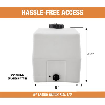 Image showing  50 gal. Square Water Tank, Natural