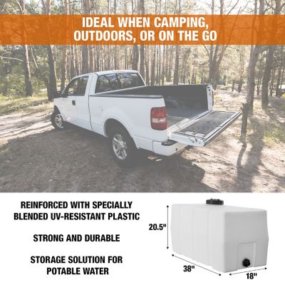 Image showing 6 th Romotech 50 gal. Square Water Tank, Natural