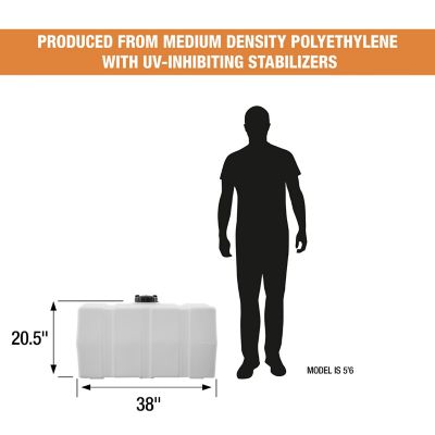 Image showing 7 th Romotech 50 gal. Square Water Tank, Natural