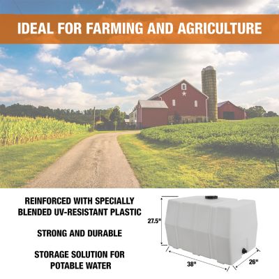 Image showing  100 gal. Square Water Tank, Natural