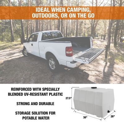 Image showing 6 th Romotech 100 gal. Square Water Tank, Natural