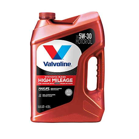 Valvoline 5 qt. 5W-30 High-Mileage with MaxLife Technology Motor Oil