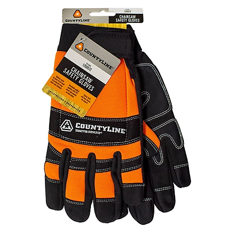 CountyLine Chainsaw Safety Gloves, 1 Pair