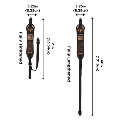 Image showing  Hypa-Lite Bruiser Deer Hunting Rifle Sling, Black/Mossy Oak Break-Up Country Camo