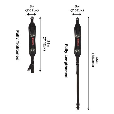 Image showing  Ruger Mesa Neoprene Rifle Gun Sling with Swivels, Black