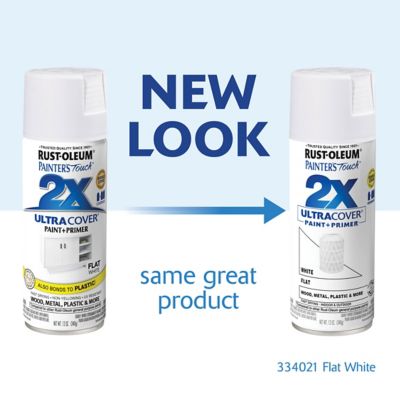 Image showing  12 oz. Painter's Touch 2X Ultra Cover Spray Paint, Flat