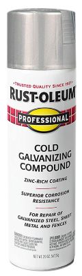 Rust-Oleum 20 oz. Cold Gray Professional Galvanizing Compound Spray, Flat