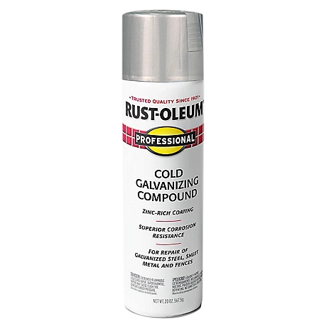 Rust-Oleum 20 oz. Cold Gray Professional Galvanizing Compound Spray, Flat