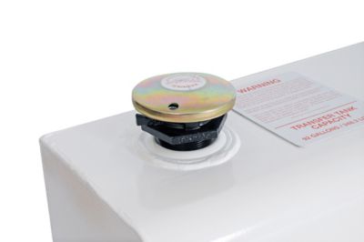 Image showing  92 gal. L-Shaped Steel Transfer Tank, White