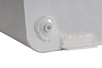 Image showing  92 gal. L-Shaped Steel Transfer Tank, White