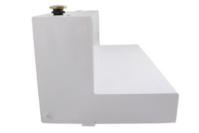 Image showing  111 gal. L-Shaped Steel Transfer Tank, White