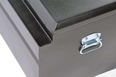 Image showing  56 in. x 16 in. x 19 in. Black Hardware Series Steel Truck Utility Chest