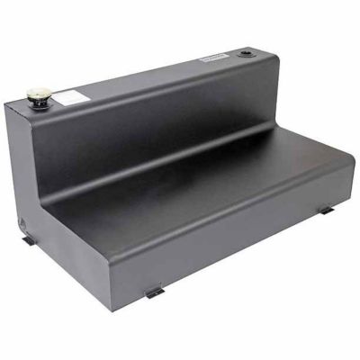 Dee Zee 92 gal. Steel L-Shaped Transfer Tank with Chest Box, Black