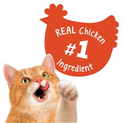 Image showing  Party Mix Chicken Flavor Crunchy Cat Treats, 1.25 lb.