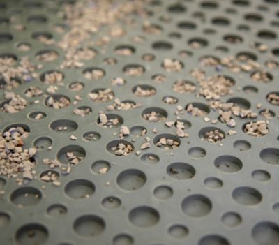 Image showing 5 th Petlinks Purr-fect Paws Cat Litter Mat, Large, Gray