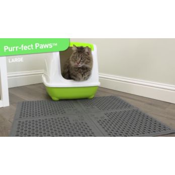 Petlinks Purr-fect Paws Multi-Purpose Cat Litter Mat - Blue, Large at  Tractor Supply Co.