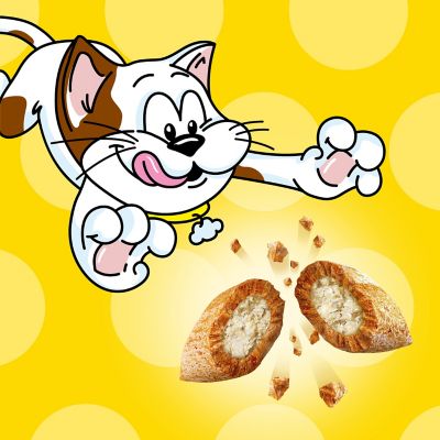 Image showing  MixUps Crunchy and Soft Surfer's Delight Flavor Cat Treats, 16 oz. Tub