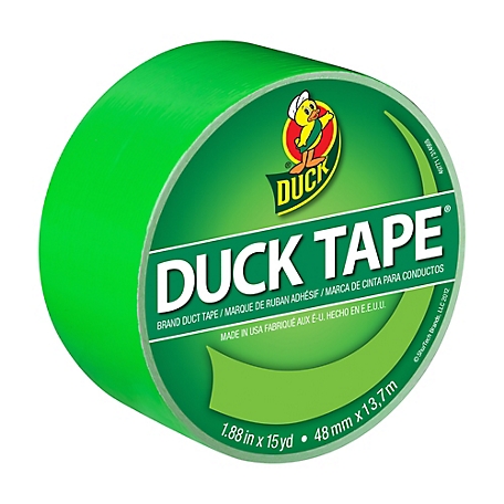 Duck 1.88 in. x 15 yd. Duct Tape, Neon Green