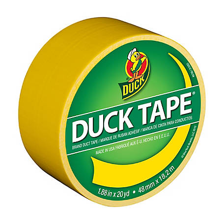 W x 5 yd L White  Solid  Duct Tape Duck  1.88 in 