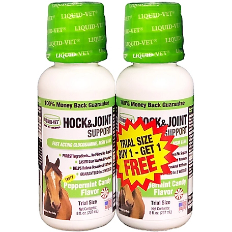 Liquid-Vet Peppermint Flavor Equine Hock and Joint Support Formula, 8 oz.
