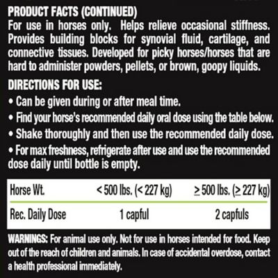 Image showing  Peppermint Flavor Equine Hock and Joint Support Formula, 32 oz., 2-Pack