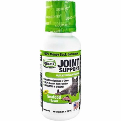 Liquid-Vet Feline Seafood Flavor Joint Support Formula for Cats, 8 oz.