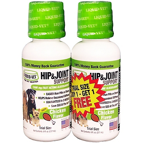 Liquid-Vet K9 Chicken Flavor Hip and Joint Supplement for Dogs, 8 oz., 2 ct.
