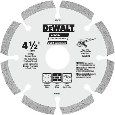 DeWALT 4-1/2 in. High-Performance Segmented Diamond Blade