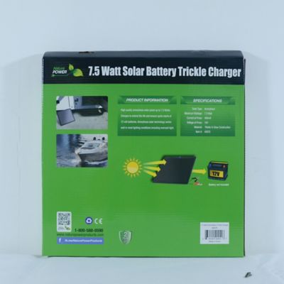 Image showing 6 th Nature Power 7.5-Watt Amorphous Solar Battery Trickle Charger for 12V Systems