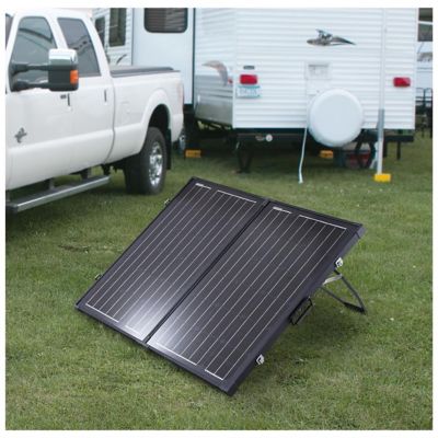Image showing  40-Watt Portable Monocrystalline Silicon Solar Panel for 12V Charging