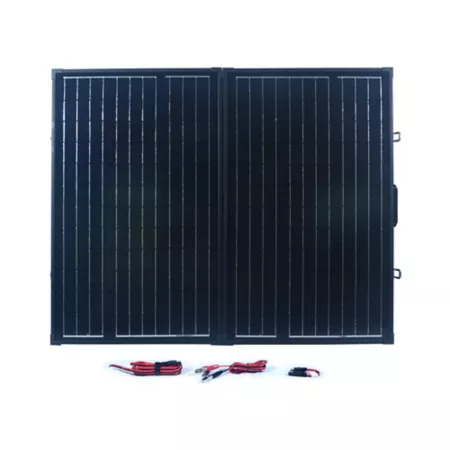 Nature Power 120 Watt Portable Monocrystalline Silicon Solar Panel for 12V Charging Solar Panels