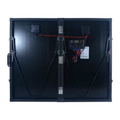 Image showing  120-Watt Portable Monocrystalline Silicon Solar Panel for 12V Charging