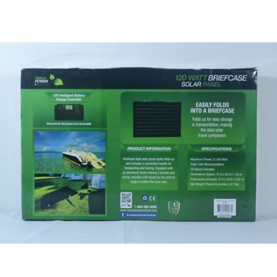 Image showing 7 th Nature Power 120-Watt Portable Monocrystalline Silicon Solar Panel for 12V Charging